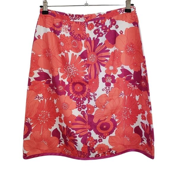 Real Comfort by Chadwicks Floral Tropical A-Line Skirt - Picture 2 of 7